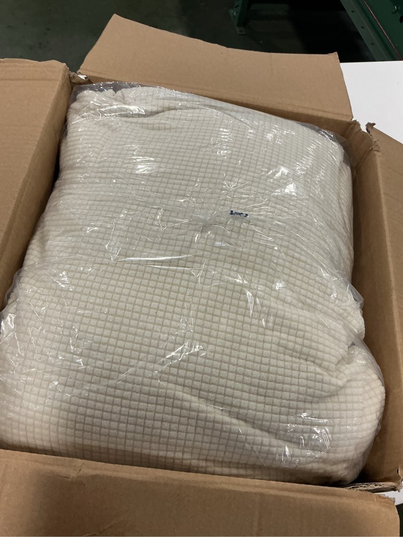 Condition photo showing Good Condition for subrtex Slipcover Sets for Sofa, 7 Pieces Stretch Furniture Cover, Wear Resistant, Washable, Checkered Pattern, Ivory (Large) Ivory Large