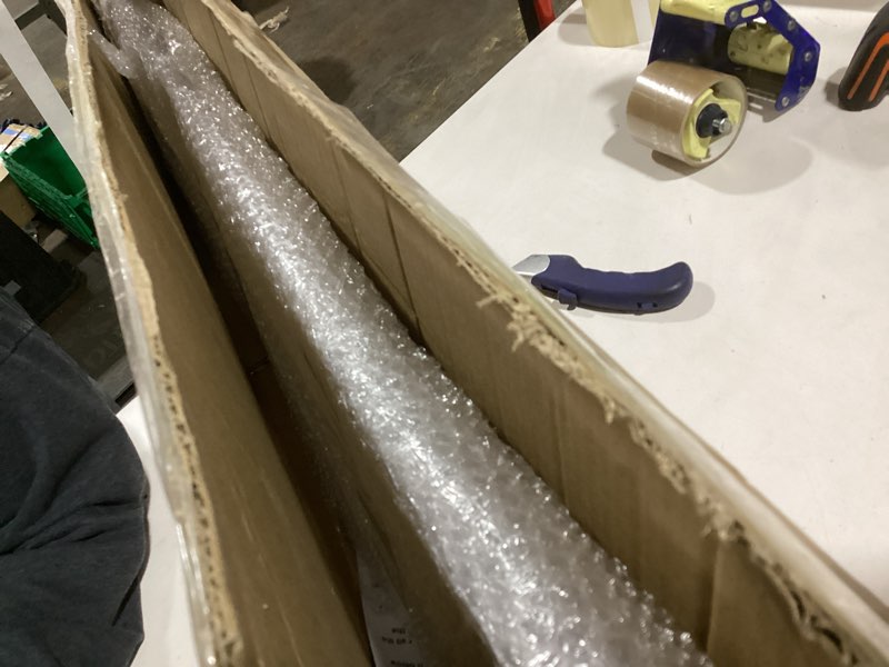 Condition photo showing Good Condition for Mantel Protector, 47" L x 10" W, Metal Heat Deflector Shield for Protection Fireplace Mantels or TV Above Fireplace