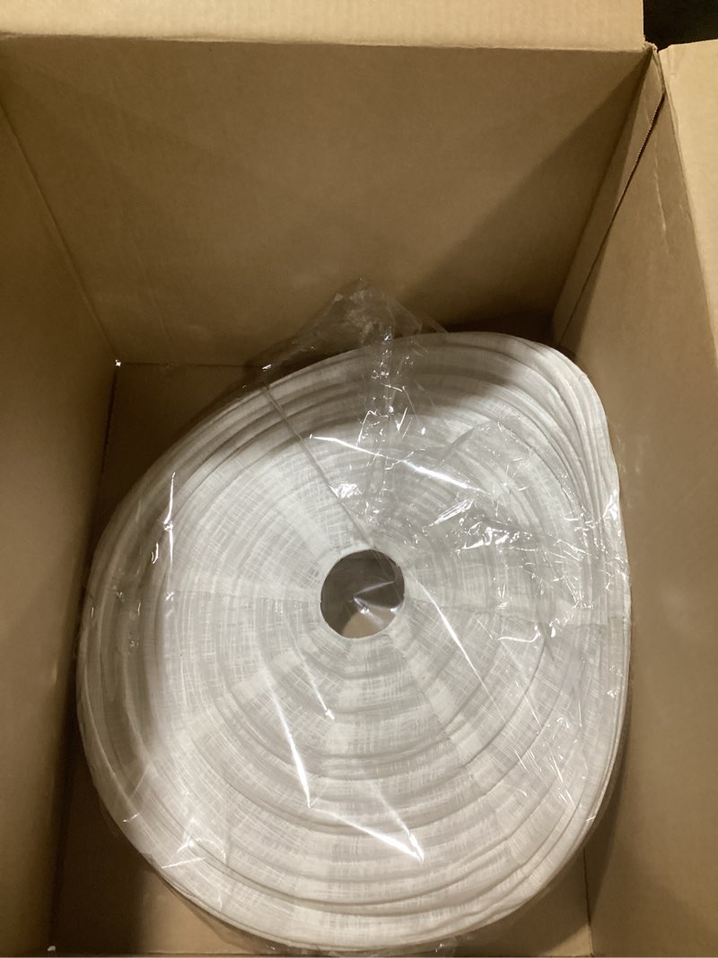 Condition photo showing Good Condition for 1PCS Hanging Lamp shade Oval 20INCH Blended Linen Pendant Lampshade Handmade Hanging Lantern Minimalist White Lamp Decorations Suitable for the Living room Hallway Bedroom and Kitchen