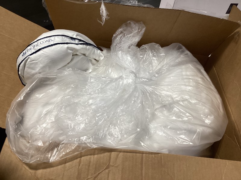 Condition photo showing Good Condition for Pacific Coast Premium Goose Feather & Down Bed Pillows Queen Size 2-Pack, Hotel Quality Collection, Medium Support for Side & Back Sleepers