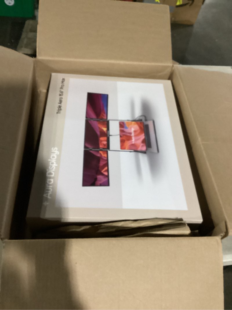 Condition photo showing Good Condition for triple aero 15.6” pro max | premium triple portable monitor extender | full aluminum | quad screens | 3×15.6” fhd 1080p hdr ips | usb-c & hdmi | compatible with 11-18” laptops