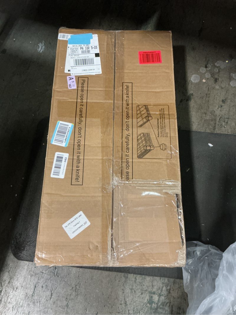 Condition photo showing Good Condition for Ulif E10 Clothes Rack?With Stretchable Hanger Rod?Freestanding Clothing Racks for Hanging Clothes?Adjustable Closet Organizer System?Portable Garment Rack 73-97"W x 15" D x 72" H?Max Load 800LBS?White