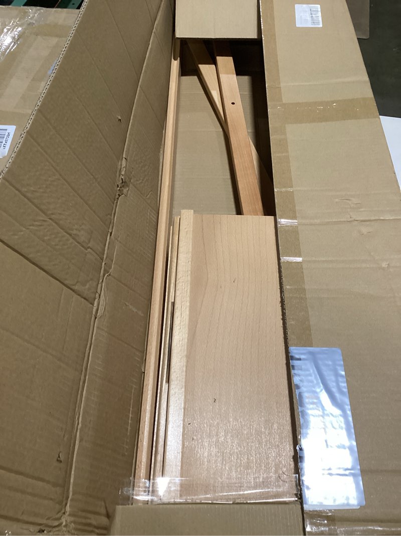 Condition photo showing Good Condition for Large Solid Beech Wood Painting Easel with Storage Drawer(60"~75" H), H-Frame Adjustable Wooden Easel Stand with Signature Box for Adults, Students,Sturdy Canvas Holder up to 36''