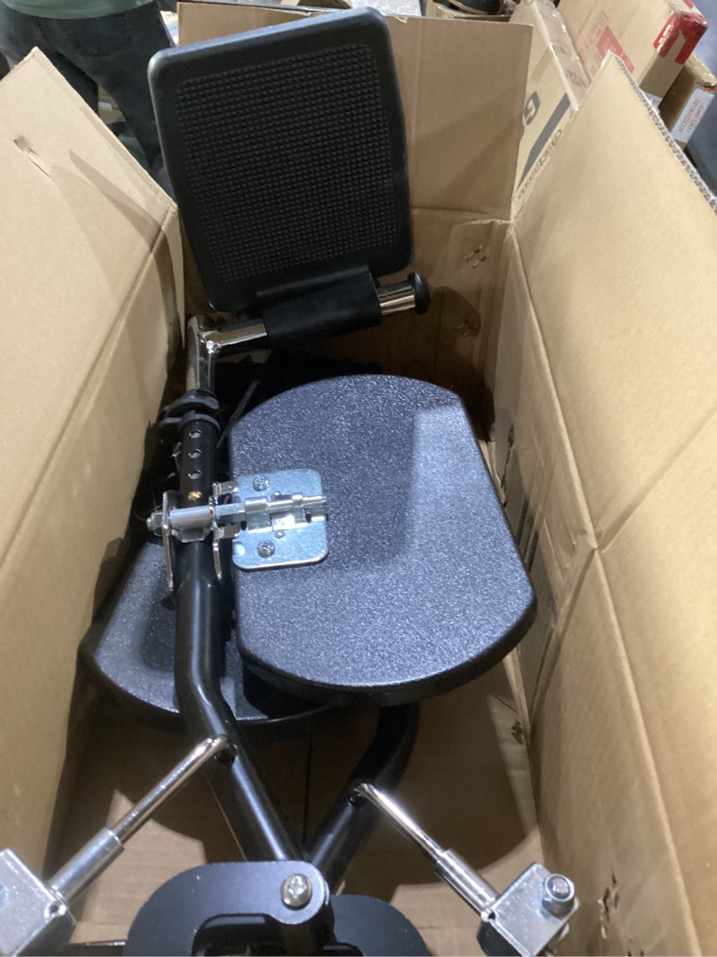 karman universal elevating legrest for wheelchair, black, inv style