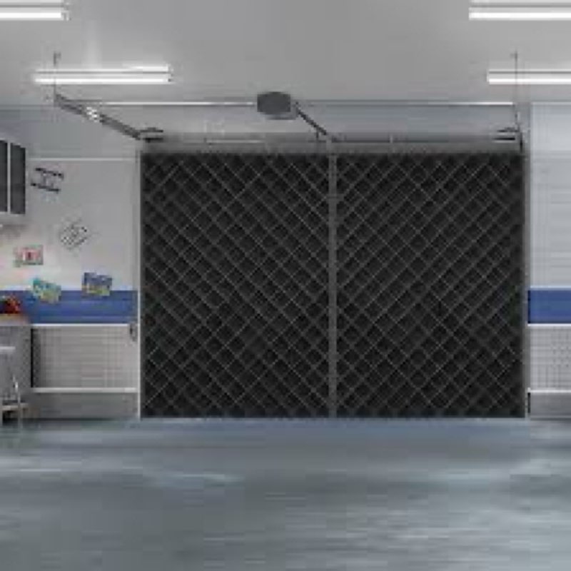 Car Garage Door Insulation Kit Fits 16x7 FT, Magnetic Thermal Insulated Door Curtain for Winter, The