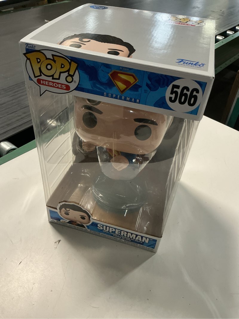 Condition photo showing Good Condition for funko pop! jumbo: superman 2025 - superman - collectable vinyl figure - gift idea - official merchandise - toys for kids & adults - movies fans - model figure for collectors and display