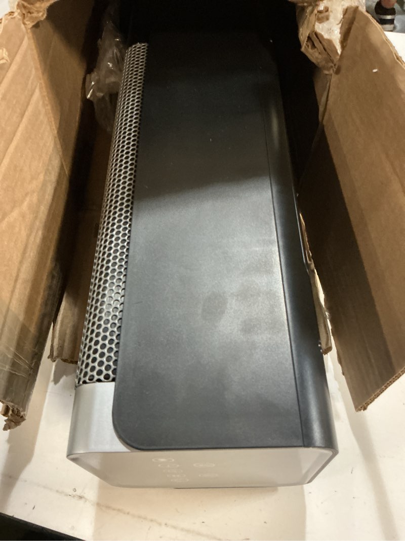 Condition photo showing As Is for space heaters for indoor use, 1500w ptc ceramic electric heater with thermostat, room temperature display, 70° oscillation, remote control, 12h timer, quiet portable heater for office bedroom