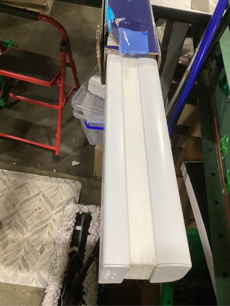 Condition photo showing As Is for levolor 72-in x 72-in snow light filtering cordless cellular shade