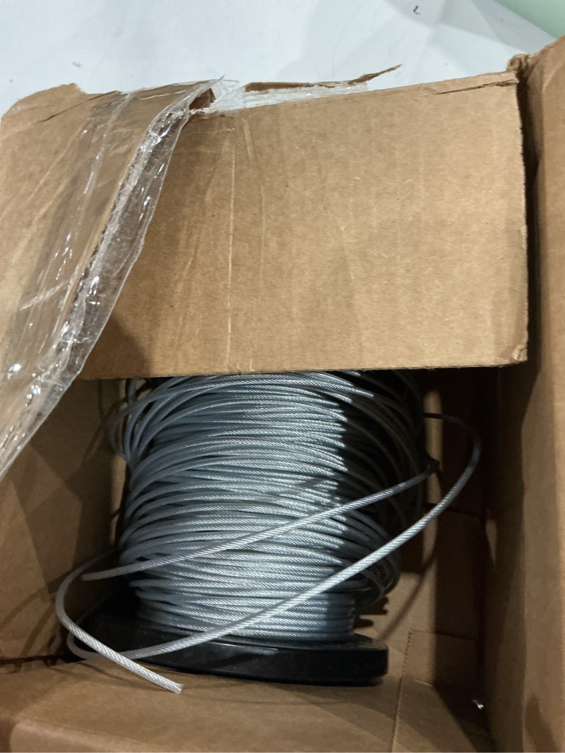 Condition photo showing As Is for akuoly heavy duty steel-core trimmer line– 0.095" 196ft durable trimmer spool with inner steel wire & nylon coating for string trimmers on thick weeds, pre-wound replacement with storage reel