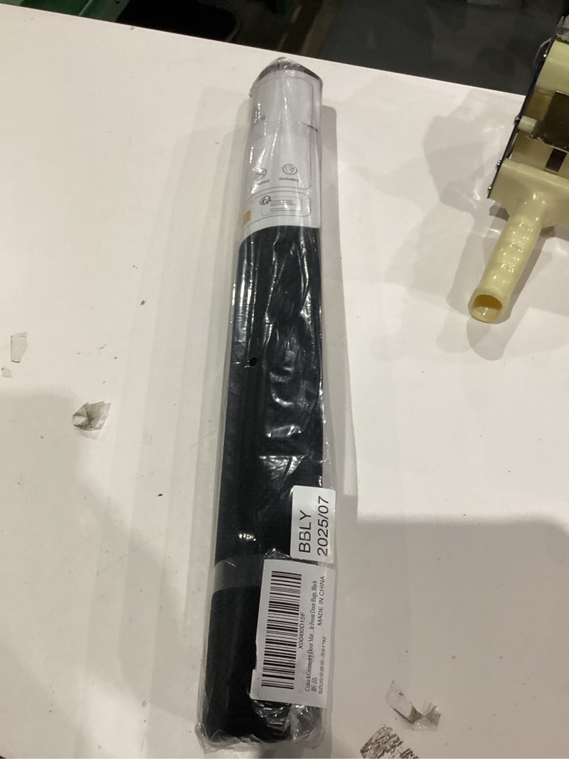 Condition photo showing Good Condition for Color&Geometry Thin Door Mat Indoor Entrance Non Slip Rubber Backed, 24"x36" Indoor Door Mats for Entryway, Dirt Trapper Doormat, Washable Front Door Rugs, Ebony Black 2' x 3' (Rectangular) Ebony Black