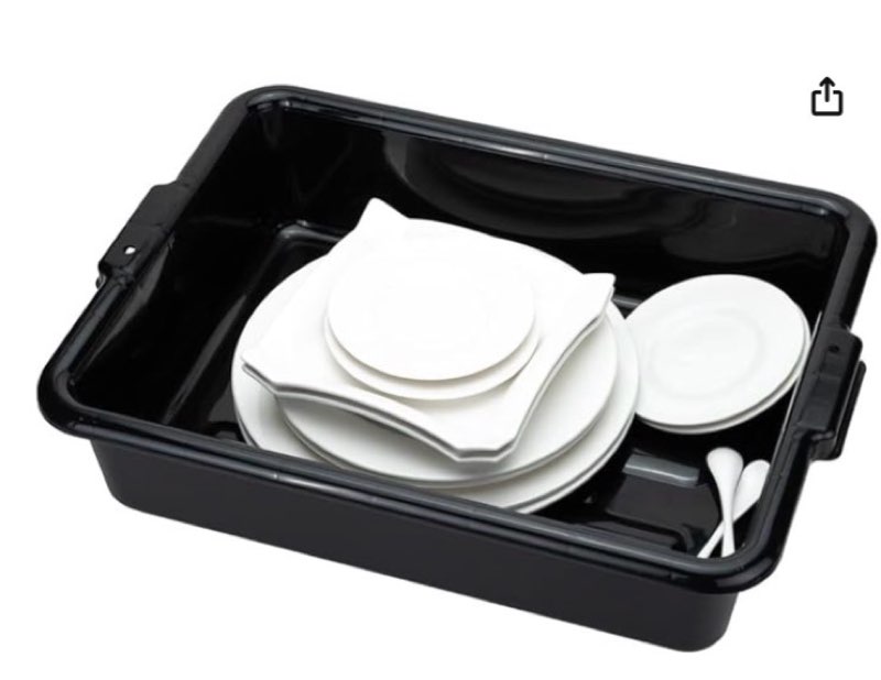 Tools›Mopping›Buckets Amazon Prime Logo Enjoy fast, free delivery, exclusive deals, and award-winning movies & TV shows. Join Prime $204.20 $17.02 per count($17.02 / count) FREE delivery Tuesday, November 11. Order within 16 hrs 19 mins Delivering to Florence 41042 - Update location Only 1 left in stock - order soon.   Add to Cart   Buy Now Ships from Amazon.com Sold by Amazon.com Returns FREE refund/replacement until Jan 31, 2026 Payment Secure transaction See more Add to List  Restaurantware TUB ONLY: RW Clean 21.25 Inch x 15.7 Inch Bus Tubs 12 Regular Bus Boxes - Lids Sold Separately With Handles Black Plastic Restaurant Tubs Heavy-Duty For Kitchen Organization Touch the image to zoom in                  13+    Restaurantware TUB ONLY: RW Clean 21.25 Inch x 15.7 Inch Bus Tubs 12 Regular Bus Boxes - Lids Sold Separately With Handles Black Plastic Restaurant Tubs Heavy-Duty For Kitchen Organization