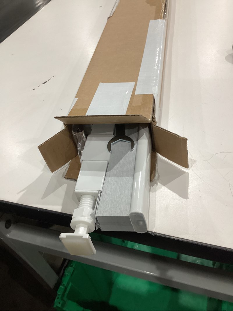 Condition photo showing Good Condition for LazBlinds Cordless Cellular Shades, No Tools No Drill Blackout Honeycomb Shades Pleated Blinds for Windows, 17'' W x 36'' H, Silver White Blackout-silver White 17'' W x 36'' H