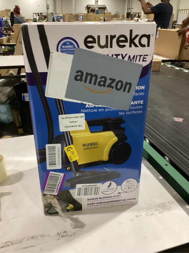 Condition photo showing New/Like New for eureka 3670m canister cleaner, lightweight powerful vacuum for carpets and hard floors, w/ 5bags,yellow yellow 3670m with 5 bags