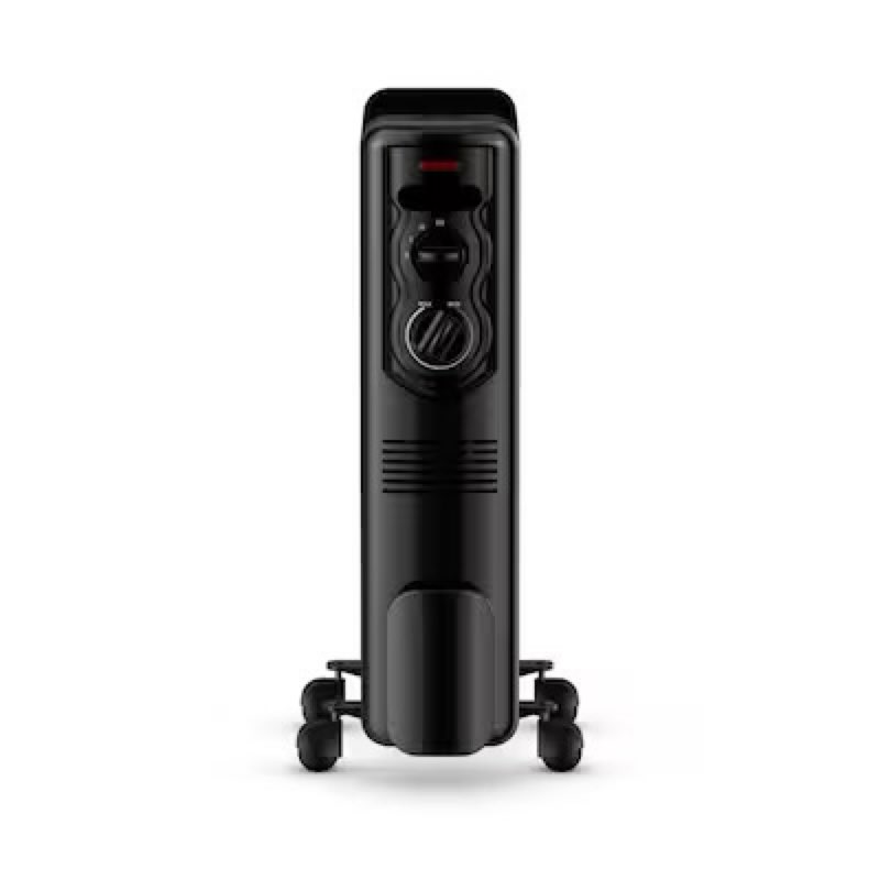 utilitech 1500-watt oil-filled radiator indoor electric space heater 5228419