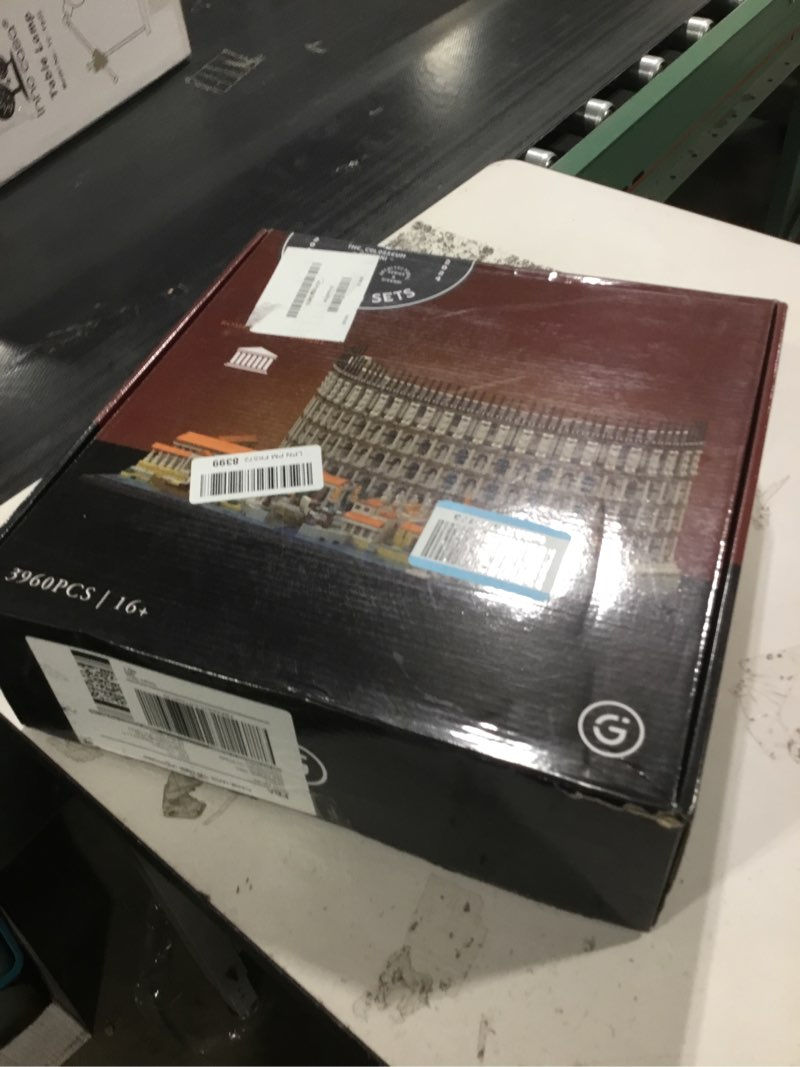 Condition photo showing Good Condition for Givenni Architecture The Roman Colosseum Building Sets; Collectible Model for Adults; Home Décor Model Building Kit, Creative DIY Activity, Famous Landmarks Collection (3989Pieces)