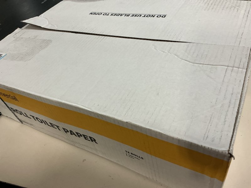 Condition photo showing New/Like New for amazoncommercial 2-ply white 9' jumbo roll toilet paper/bath tissue (416972)|bulk for business |septic safe |compatible with universal dispensers|fsc certified |1000 feet per roll (12 rolls)()