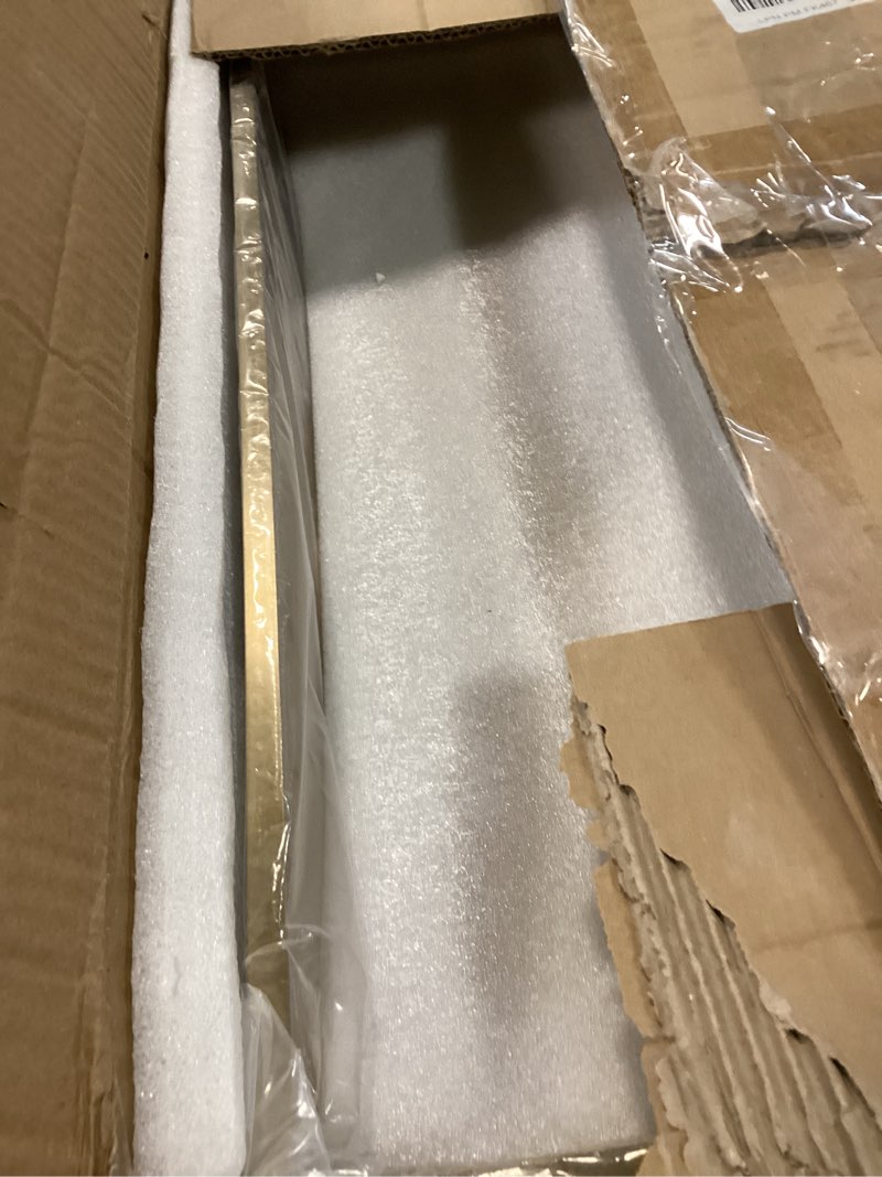 Condition photo showing New/Like New for non tile tube niche boxes for showers,bathroom niche double shelves,stainless steel(gold, 24 * 12 in) gold 24 * 12 in