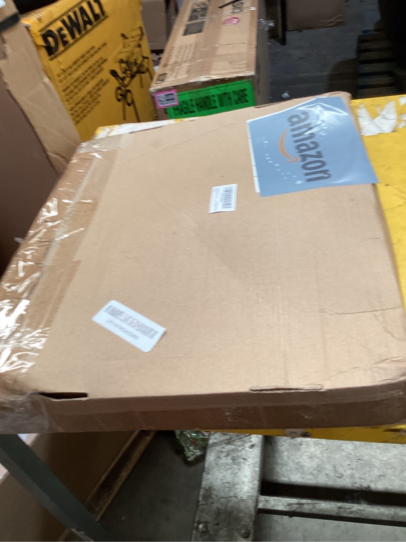 Condition photo showing As Is for window air conditioner side panel with frame, universal window ac accordion filler kit for most 5,000 btu units