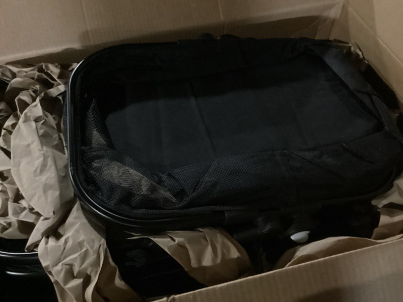 Condition photo showing New/Like New for foldable double pet stroller for 2 small medium cats dogs, lightweight single and double integrated pet stroller with detachable carriers black double