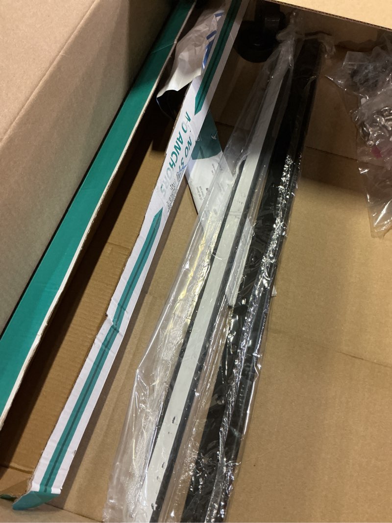 Condition photo showing As Is for studless tv wall mount for 32-75 inch tvs, no stud drywall tv mount holds up to 150 lbs, low profile, no drill, easy to install for bedroom living room, bubble level included fits 32-75 inch tvs up to 150 lbs