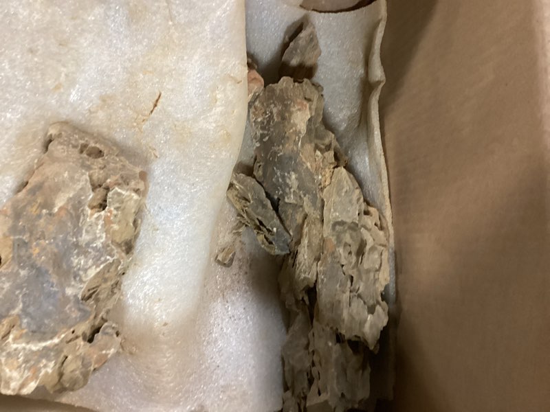 Condition photo showing As Is for 10-12 Inches Natural Dragon Stone 3 PCS Extra Large Aquarium Rocks for Aquascaping, Aquarium Landscaping, Terrariums, Fish Tank Decoration, Vivariums, Paludarium, Amphibian Enclosures