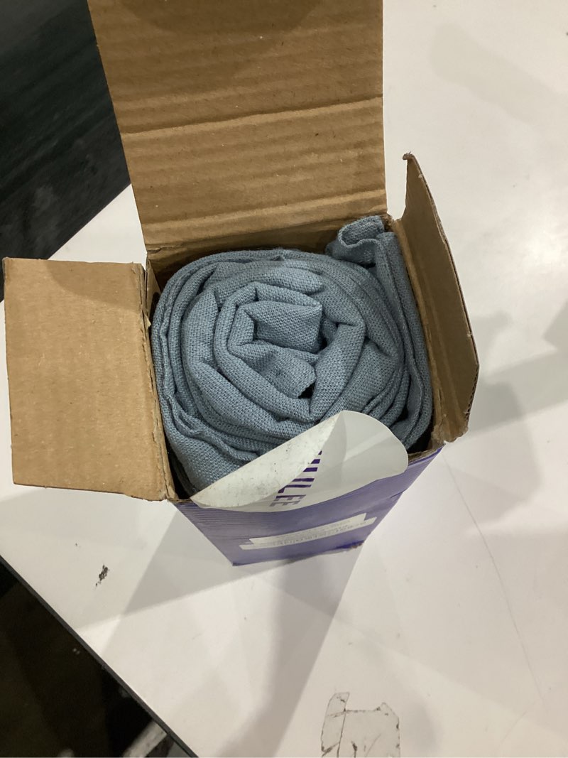 Condition photo showing Good Condition for MIULEE Decorative Linen Euro Sham Pillow Covers 26x26 Blue Grey Boho Farmhouse?Neutral Couch Throw Pillows for Bed Pack of 2 Accent Coastal Modern Pillowcase Summer Sofa Livingroom Home Decor 26" x 26" (Pack of 2) Blue Grey 2