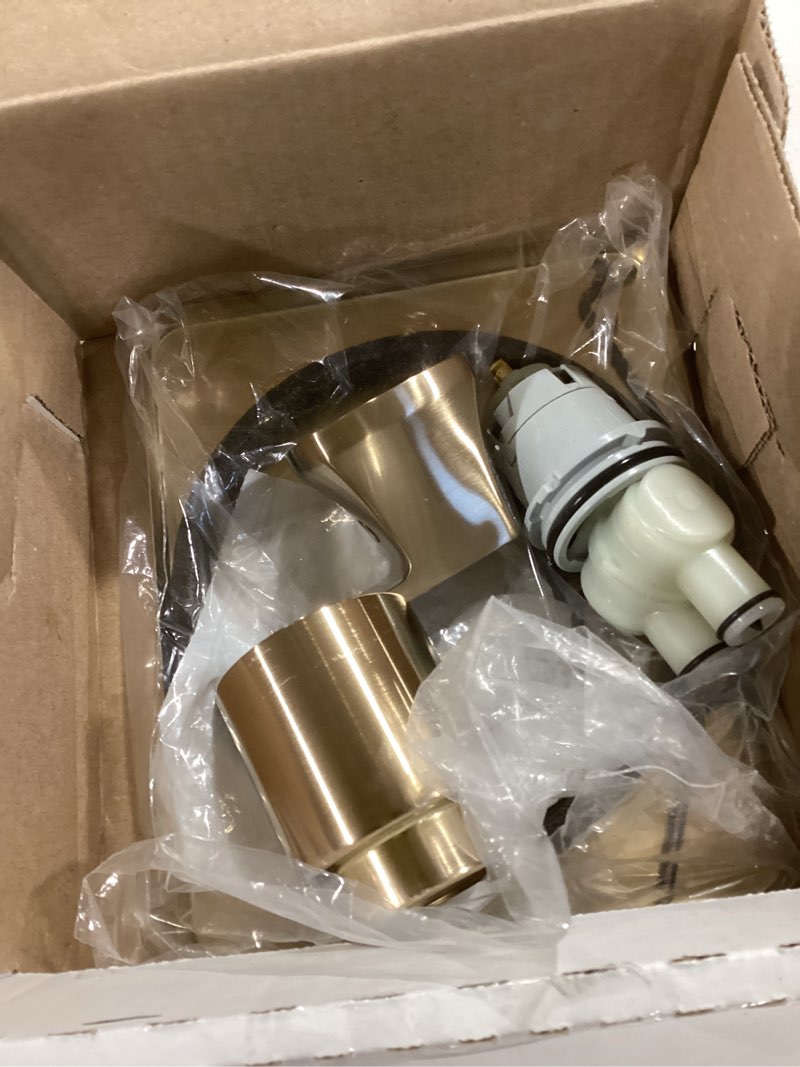 Condition photo showing Good Condition for delta velum 14 series single-function valve trim kit, brushed gold handle set for shower faucet system, champagne bronze t14037-cz (valve not included)
