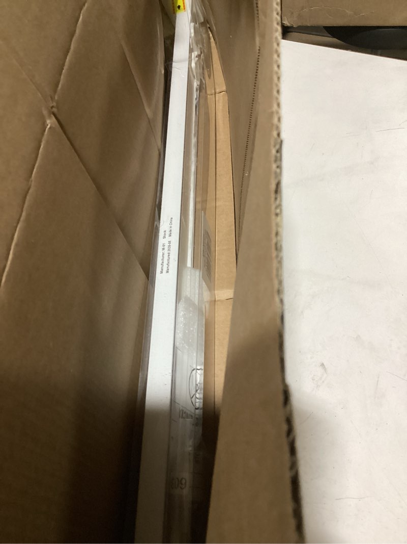 Condition photo showing As Is for lazblinds tool-free cordless pleated shades with suction cups light filtering top down bottom up pleated blinds for windows size 35" w x 64" h, non-woven white non-woven white 35" w x 64" h