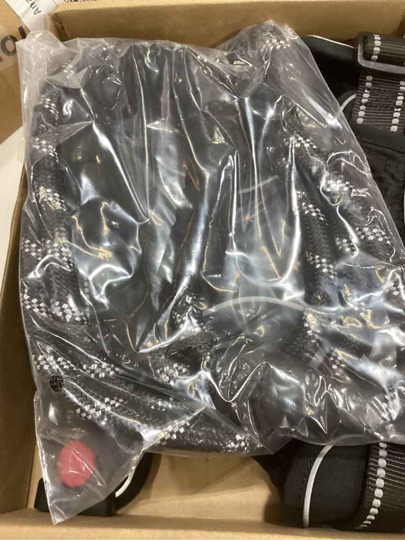 Condition photo showing Good Condition for No Pull Dog Harness Adjustable Reflective Oxford Easy Control Medium Large Dog Harness with A Free Heavy Duty 5ft Dog Leash X-Large Black Harness+Leash