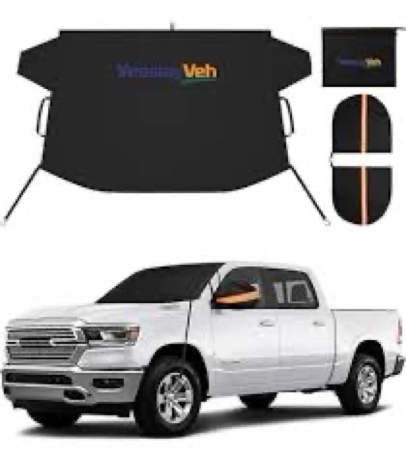 SLOGENTO Windshield Cover for Ice and Snow for 2019-2025 2026 Dodge RAM 1500 Accessories CrewCab,Meg