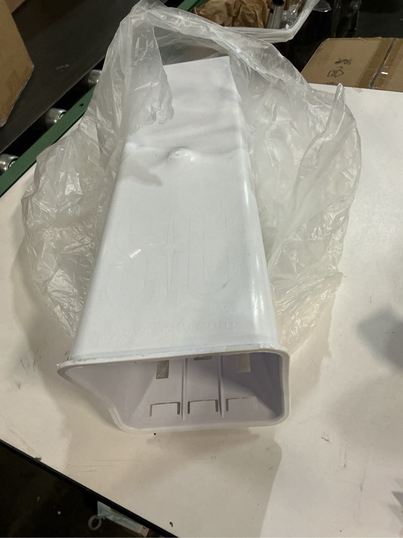 Condition photo showing Good Condition for Steel City Plastic Newspaper Delivery Tube Box Receptacle & Mounting Bracket, White