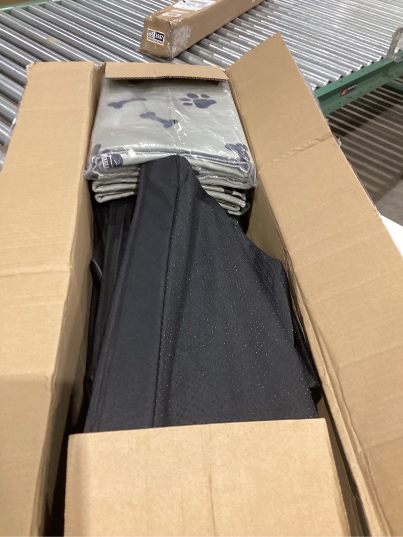 Condition photo showing Good Condition for Dog Grass Pad with Foldable Dog Litter Box,Extra Large Liner Base for Balcony?Ultra-Absorbent Artificial Grass Pads for Dogs Pee Pad Holder, Potty Training, 2 PCS Reusable Pee Pad X-Large