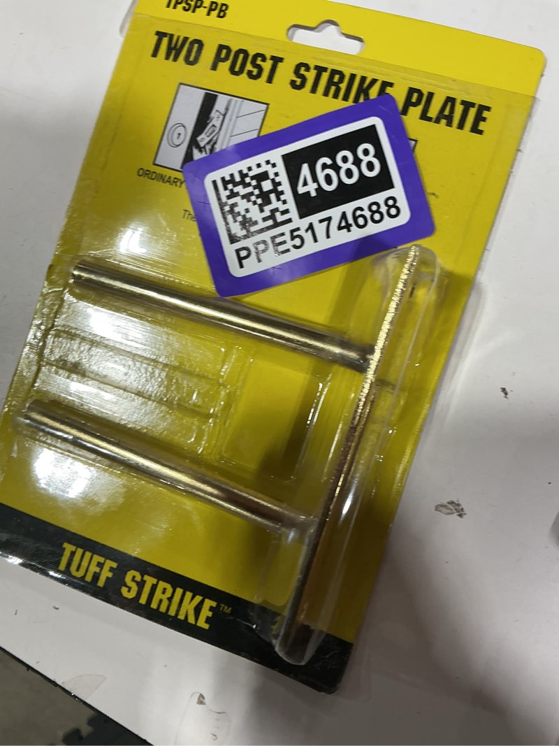 Condition photo showing New/Like New for door reinforcement lock | kick-proof deadbolt strike plate | ultimate home security & break-in prevention | strengthens door frame against forced entry polished brass