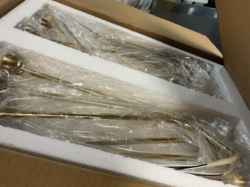 Condition photo showing New/Like New for nuura apiales 18 chandelier brushed brass/opal white