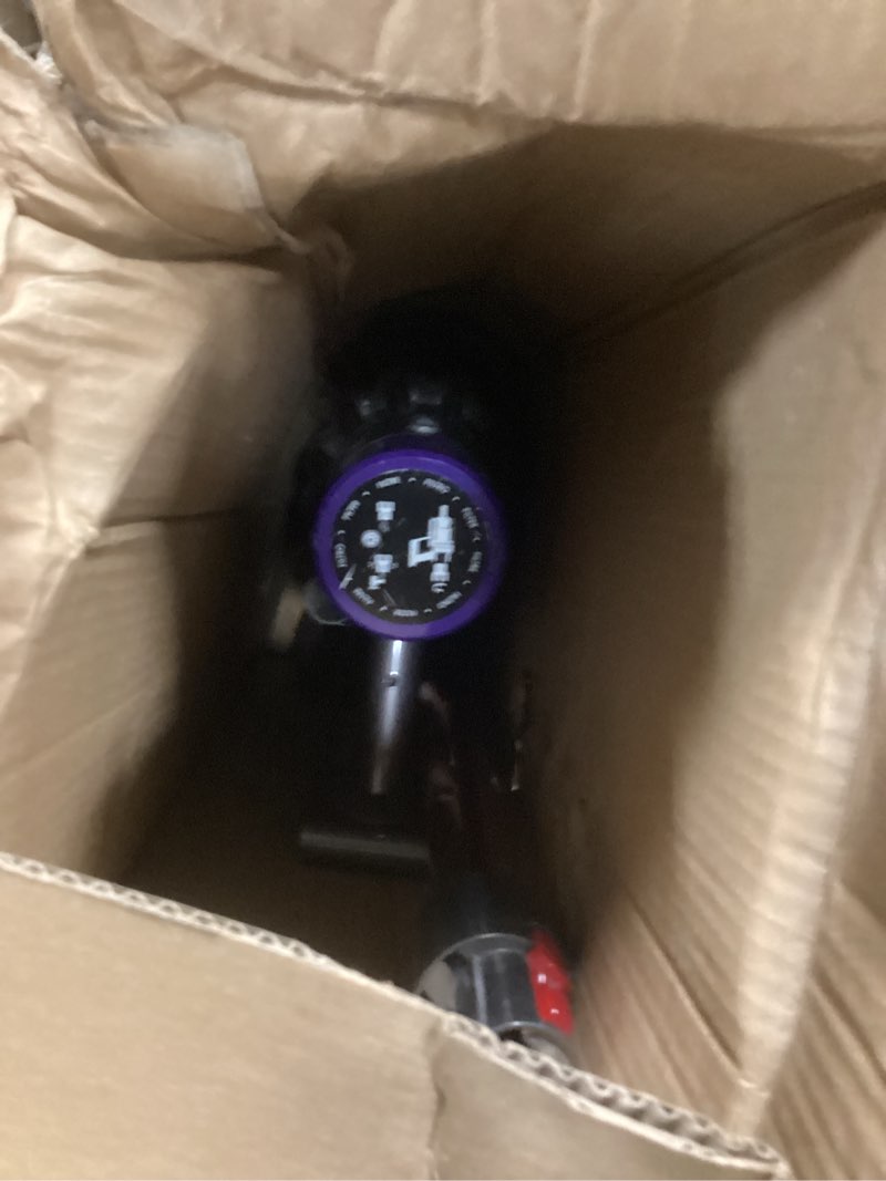 Condition photo showing As Is for Shark HZ3002 Stratos Ultralight Corded Stick Vacuum with DuoClean PowerFins HairPro, Self-Cleaning Brushroll, & Odor Neutralizer Technology, Navy Stratos w/ DuoClean & Odor Tech