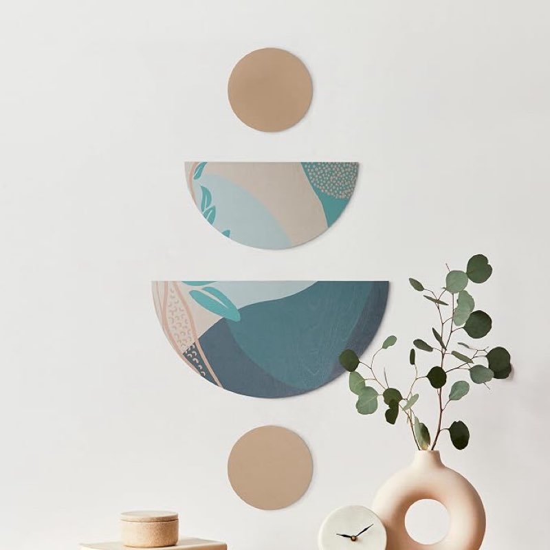 furniture boho wood wall art sets- large wooden wall art sets-rustic wood wall decor panels- p_150