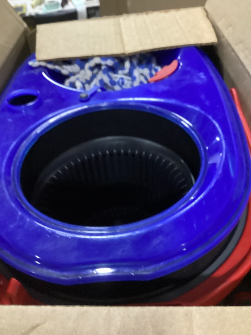 Condition photo showing Good Condition for o-cedar rinseclean spin mop & bucket system + 2 extra mop heads | clean with water | removes 99% of bacteria rinseclean spin mop & bucket + 2 extra refills cleaning system