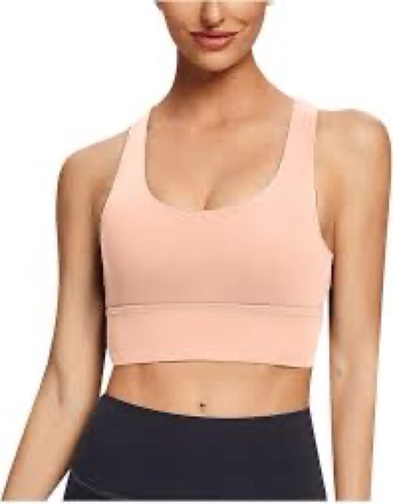 Longline Sports Bras for Women Workout Tank Tops with Built in Bra & Adjustable Straps for Yoga Gym 