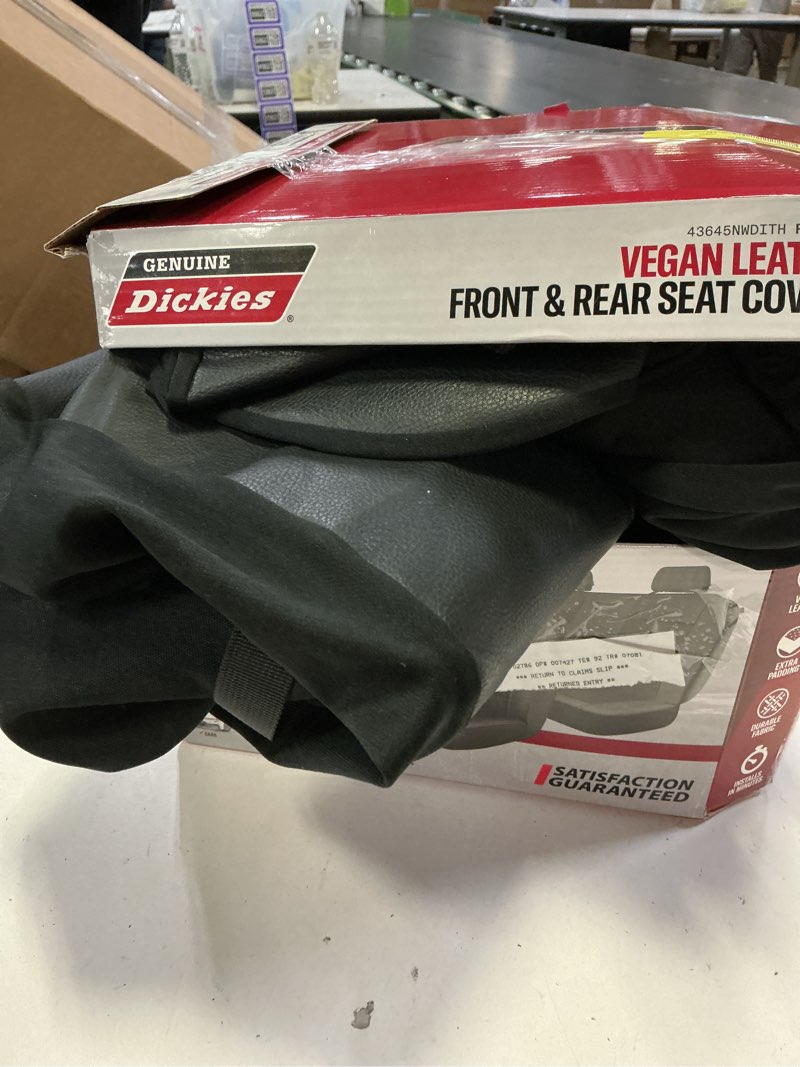 Condition photo showing Good Condition for genuine dickies 3-piece peterson seat cover set, black