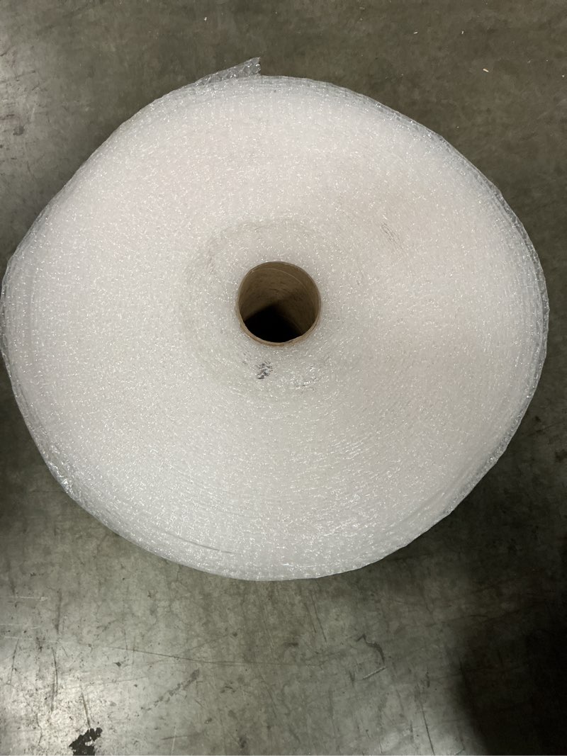 Condition photo showing Good Condition for office depot brand small bubble cushioning, 3/16" thick, clear, 12" x 200'