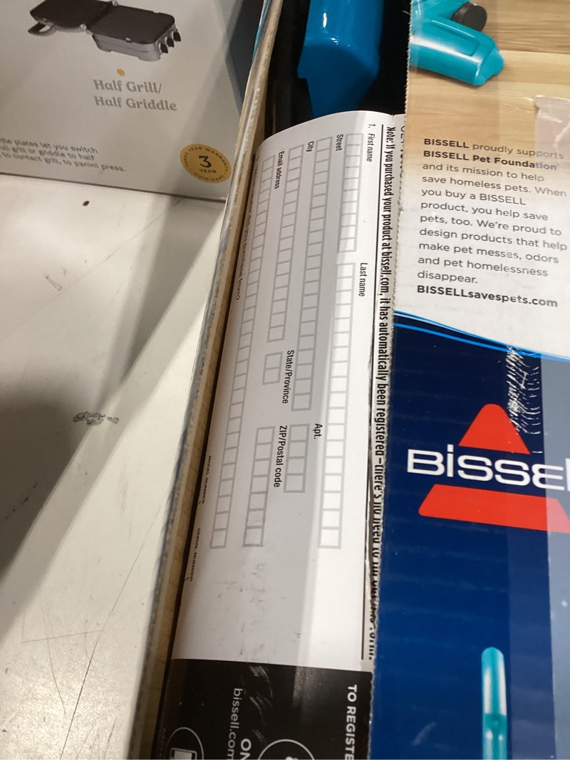 Condition photo showing New/Like New for bissell featherweight stick lightweight bagless vacuum with crevice tool, 2033, featherweight (blue)