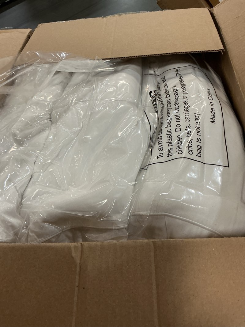 Condition photo showing As Is for saferest sleepure waterproof mattress protector queen size - viscose derived from bamboo - fitted with stretchable pockets - machine washable cotton queen mattress cover for bed viscose blend queen