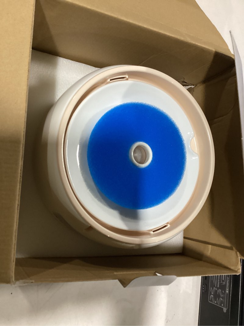 Condition photo showing New/Like New for wopet premium ceramic cat water fountain w03 lite?3l/101oz automatic pet water fountain for cats & dogs, dishwasher safe?luxury cat fountain with ultra-quiet pump and filter & sponge orange pet fountain + 1filter