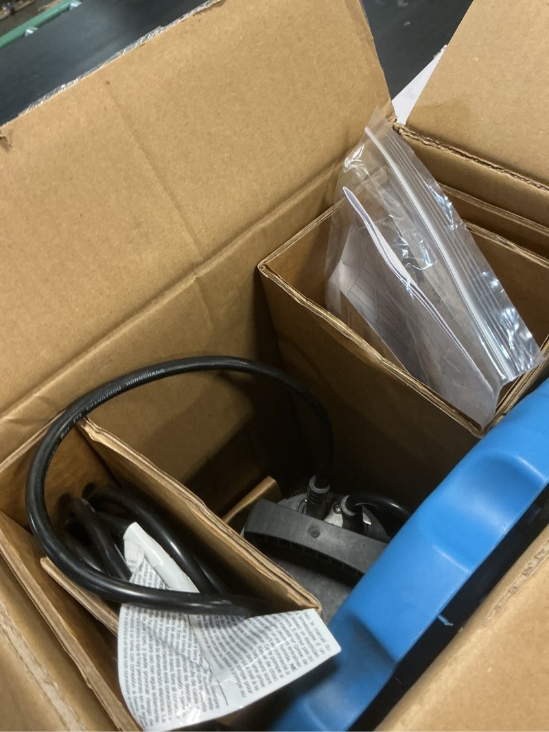 Condition photo showing Good Condition for acquaer 1/4 hp automatic swimming pool cover pump, 2250 gph submersible sump pump with 3/4” check valve adapter & 25ft power cord, water removal for pool, hot tubs, rooftops, water beds and more 1/4 hp 2250gph