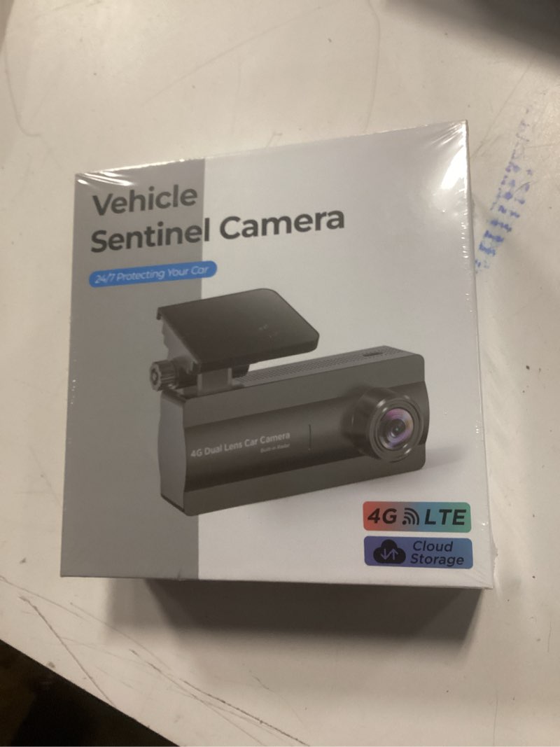Condition photo showing New/Like New for 4g lte dash cam front inside, dual fhd live-view and instant alerts via app, cellular car camera with 24/7 parking mode, ir night vision, no screen, ai detection dashcam for cars, gps