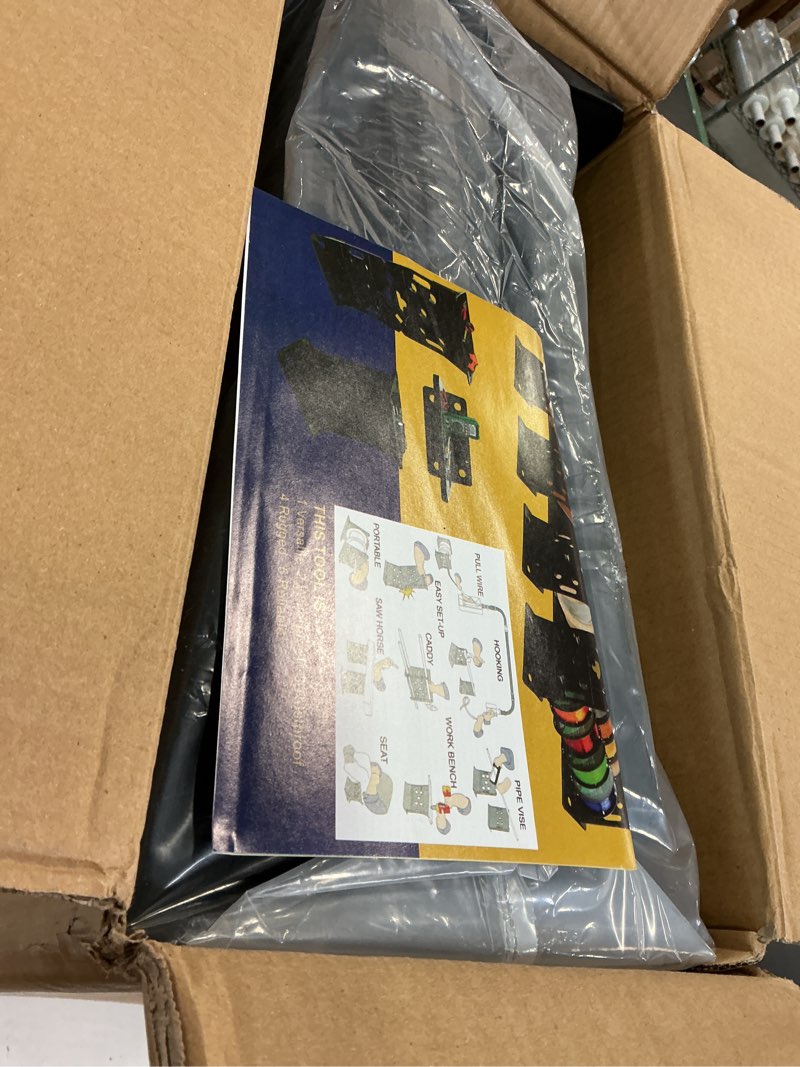 Condition photo showing Good Condition for Multi Purpose Wire Dispenser, Cable/Wire Spool Rack, Wire Spool Caddy, Holds Spools Up to 34" In Diameter, Load Capacity 330 LBS, 1 Pair (BLACK)