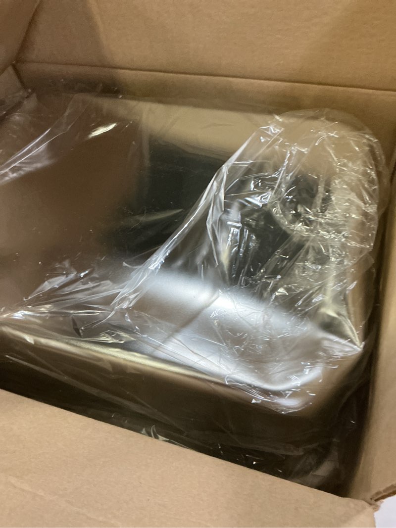 Condition photo showing As Is for stainless steel litter box, 18"x14"x6"(height) medium metal cat litter box easy clean, non stick litterbox no smell for cats or kitty, rabbits