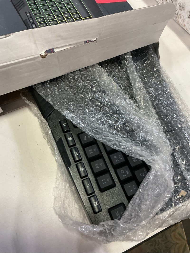 Condition photo showing New/Like New for redragon s101m-ks gaming keyboard and mouse wireless with tri-mode, rgb keyboard and 4800 dpi gaming mouse, 10 independent multimedia keys for wins, pc, computer, wireless s101 ideal for gamer black-new
