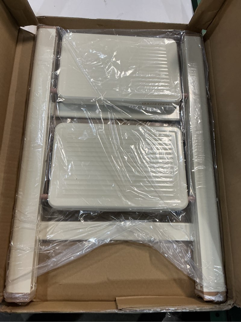 Condition photo showing New/Like New for GameGem 2 Step Ladder Folding Step Stool with Wide Anti-Slip Pedal, 330LBS Capacity, Lightweight Portable Stepladder for Home and Kitchen Use, Cream White Cream White 2 STEP