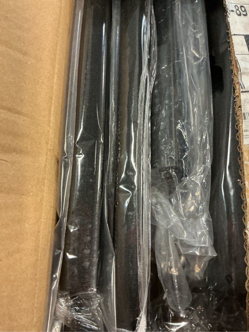 Condition photo showing New/Like New for metty metal hand rails for outdoor steps?oval top rail, heavy?duty porch railing for villa, patio, deck, balcony, entrance steps, elderly safety, rust?resistant?3ft-black? black-with balusters 3 step 2